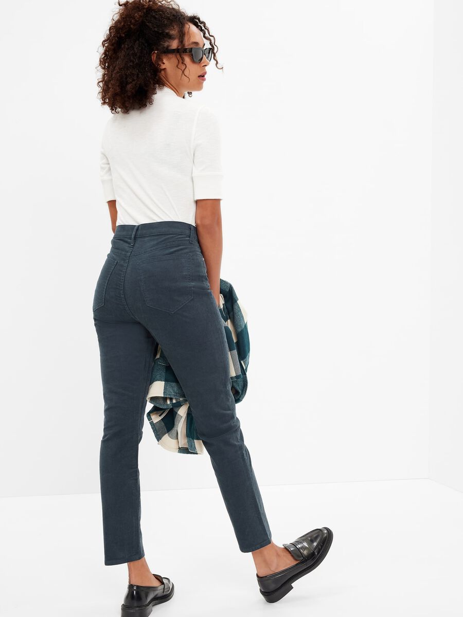 Slim-fit jeans in stretch corduroy Woman_1