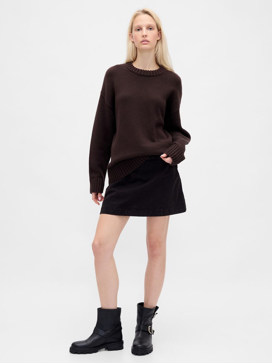 Brown Cotton Sweater Woman_4