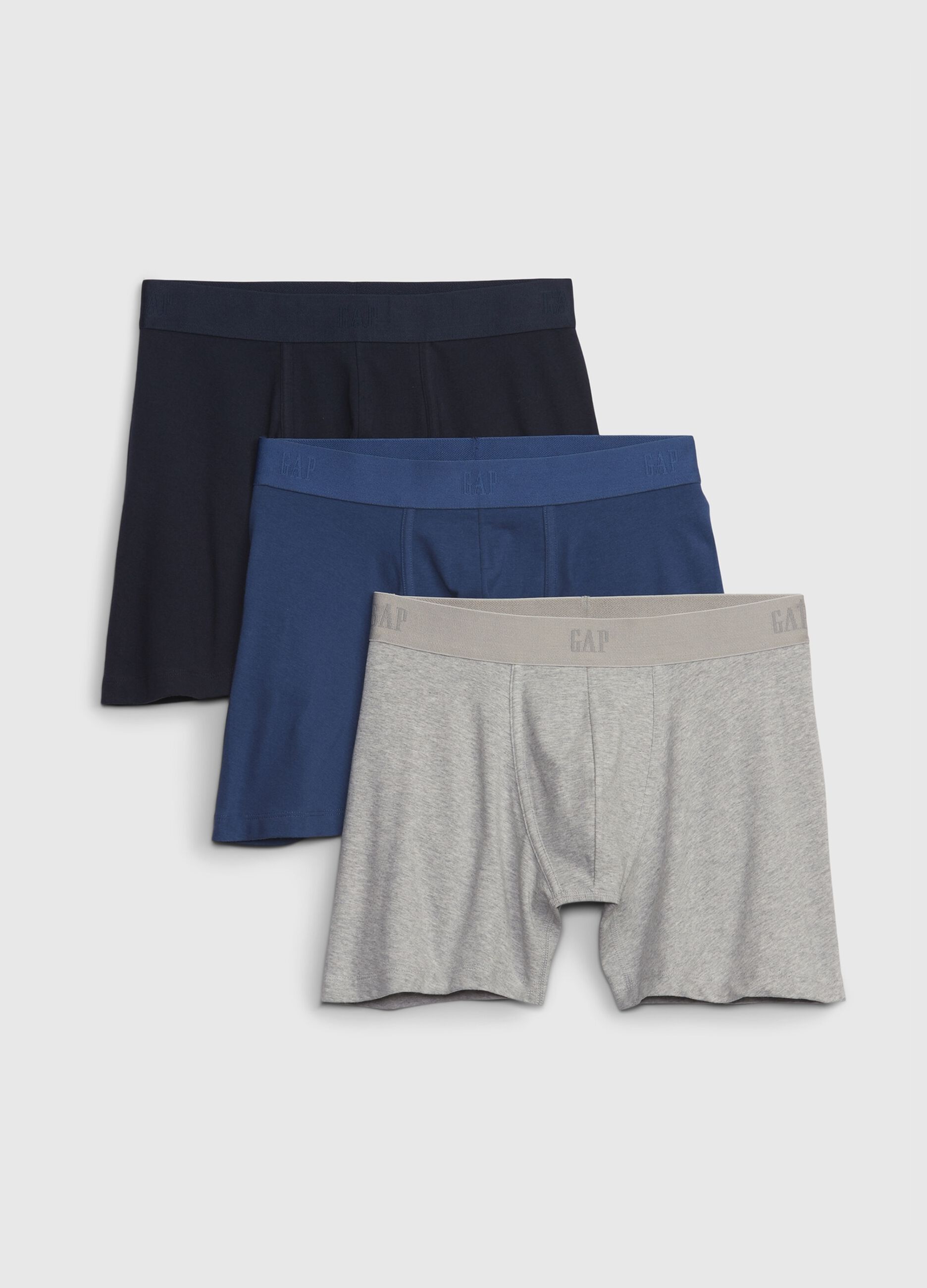 Three-pack boxer shorts with logo in stretch cotton