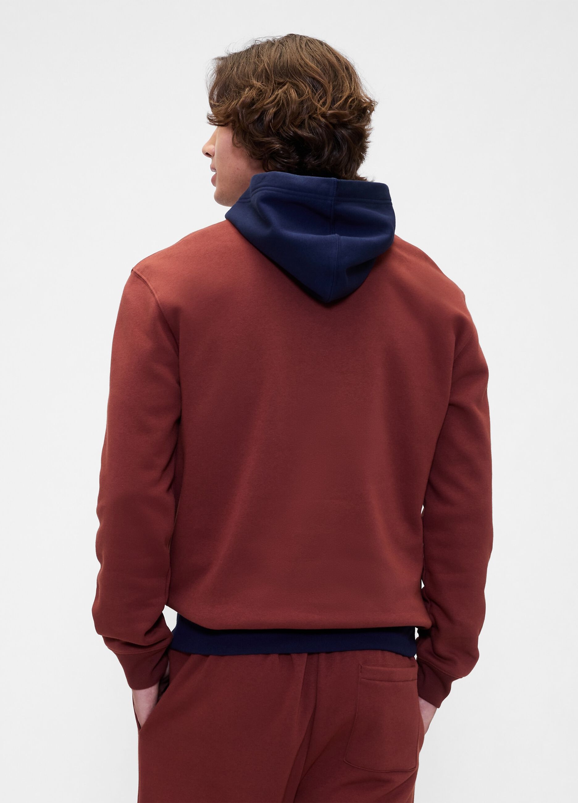 Felpa con cappuccio e logo