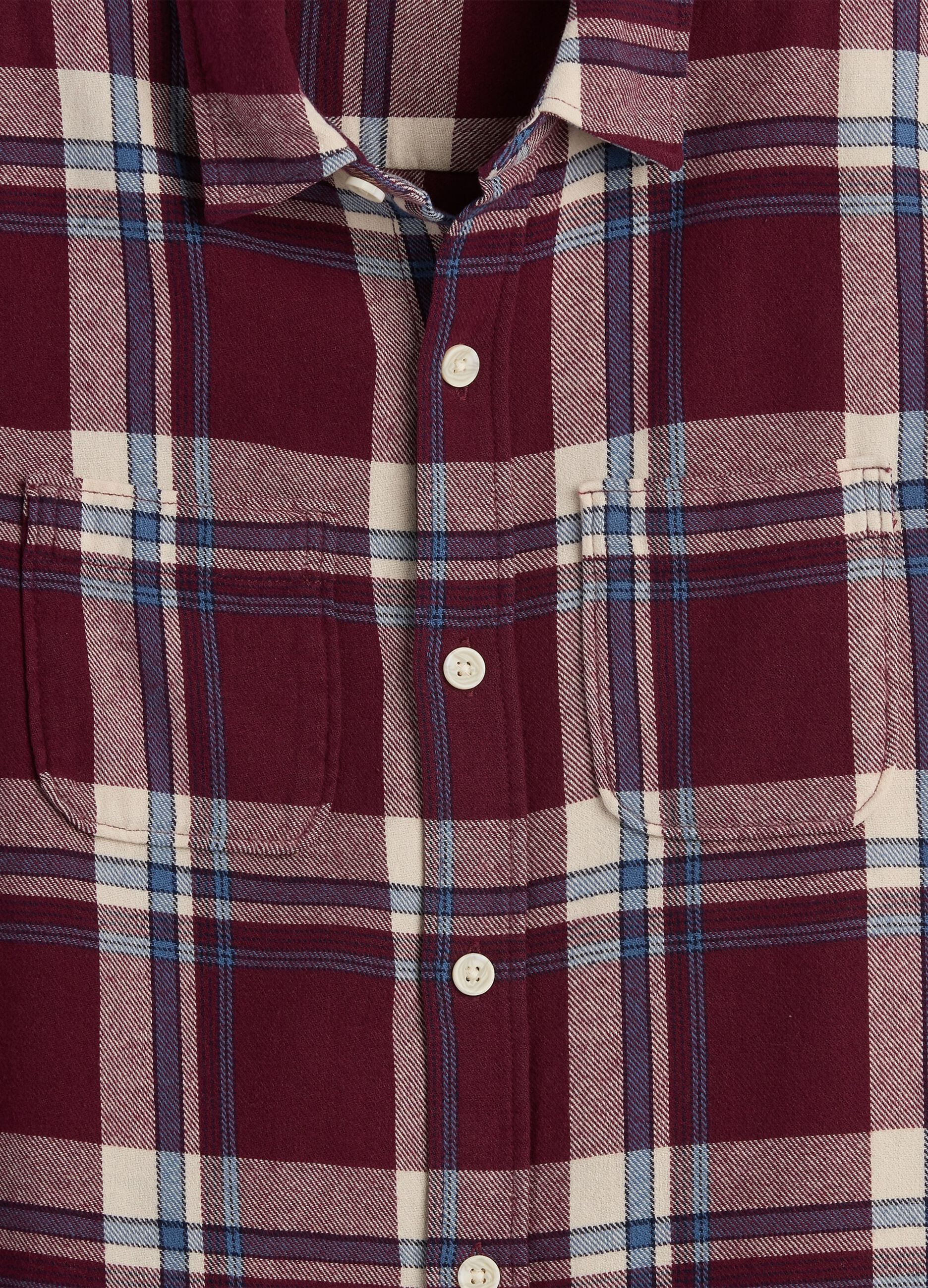 Red Check Cotton Shirt_2
