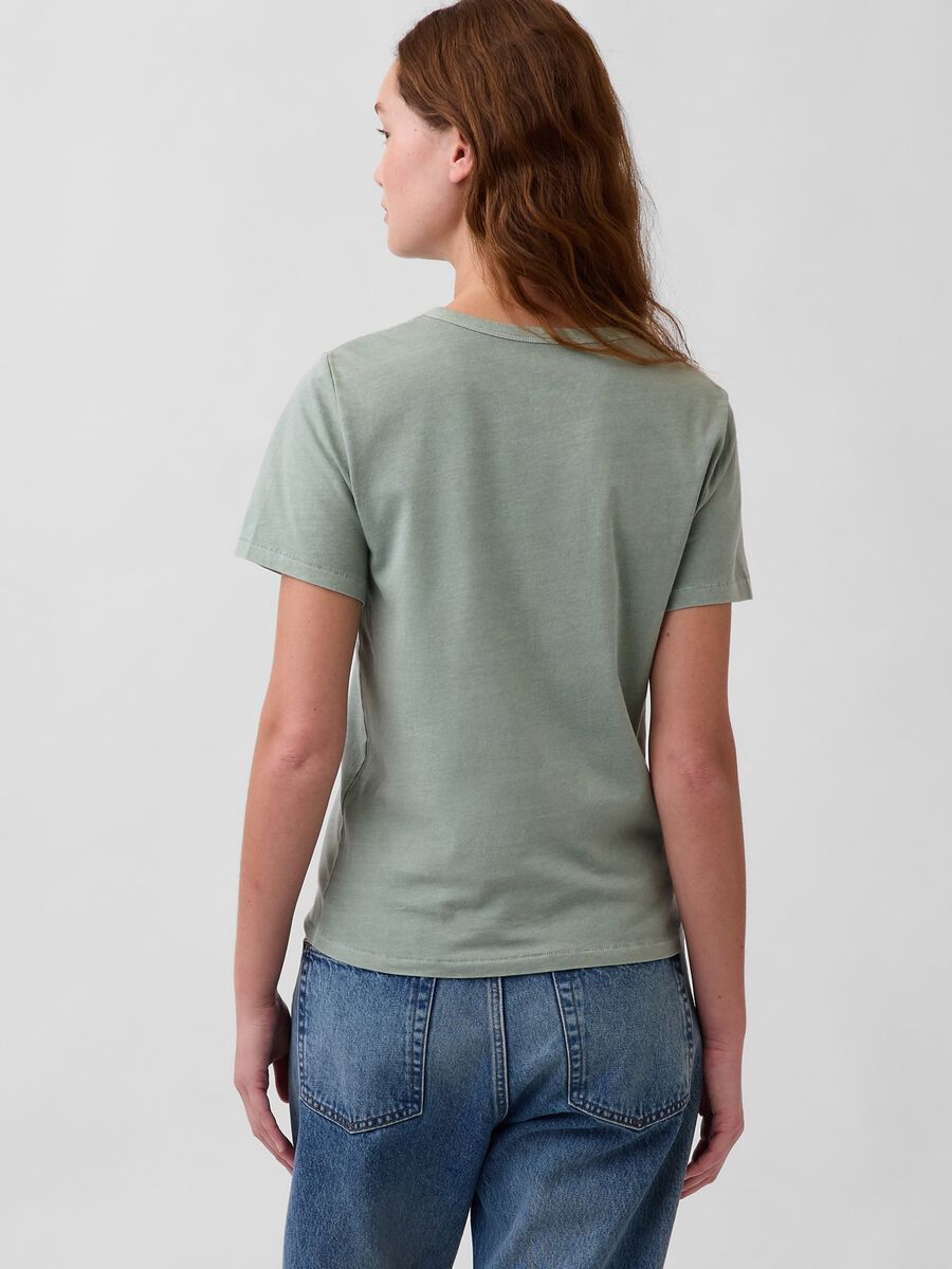 Crew Neck Pure Cotton T-shirt Regular Fit Woman_3