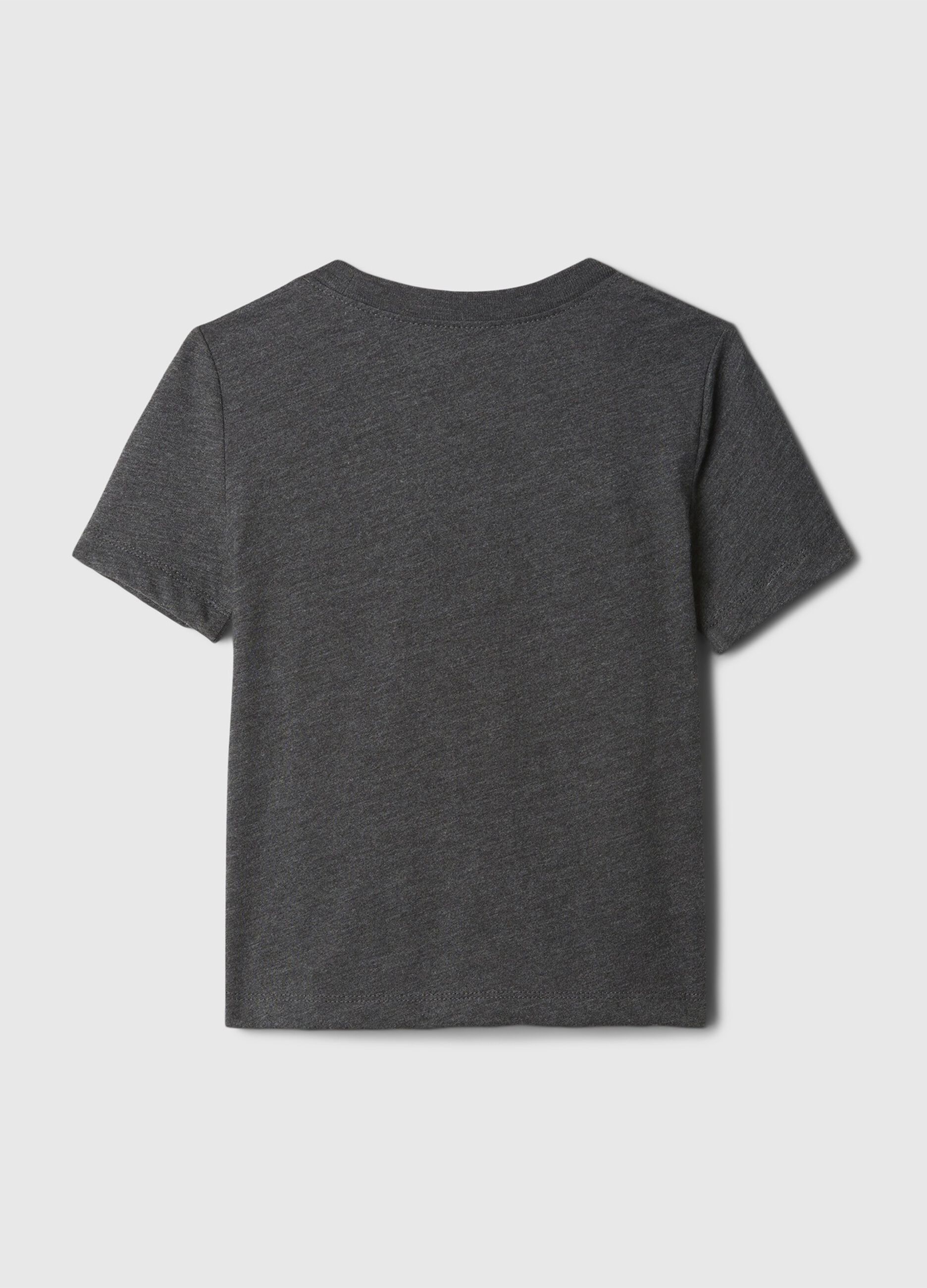 T-shirt grigia in cotone con grafica GAP_1