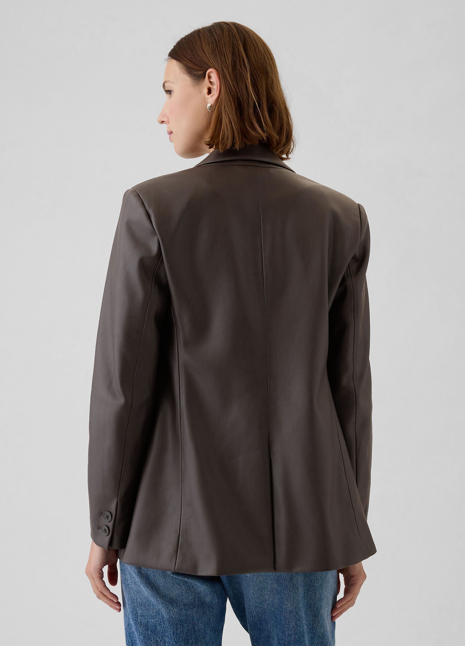 Blazer monopetto effetto lucido_2