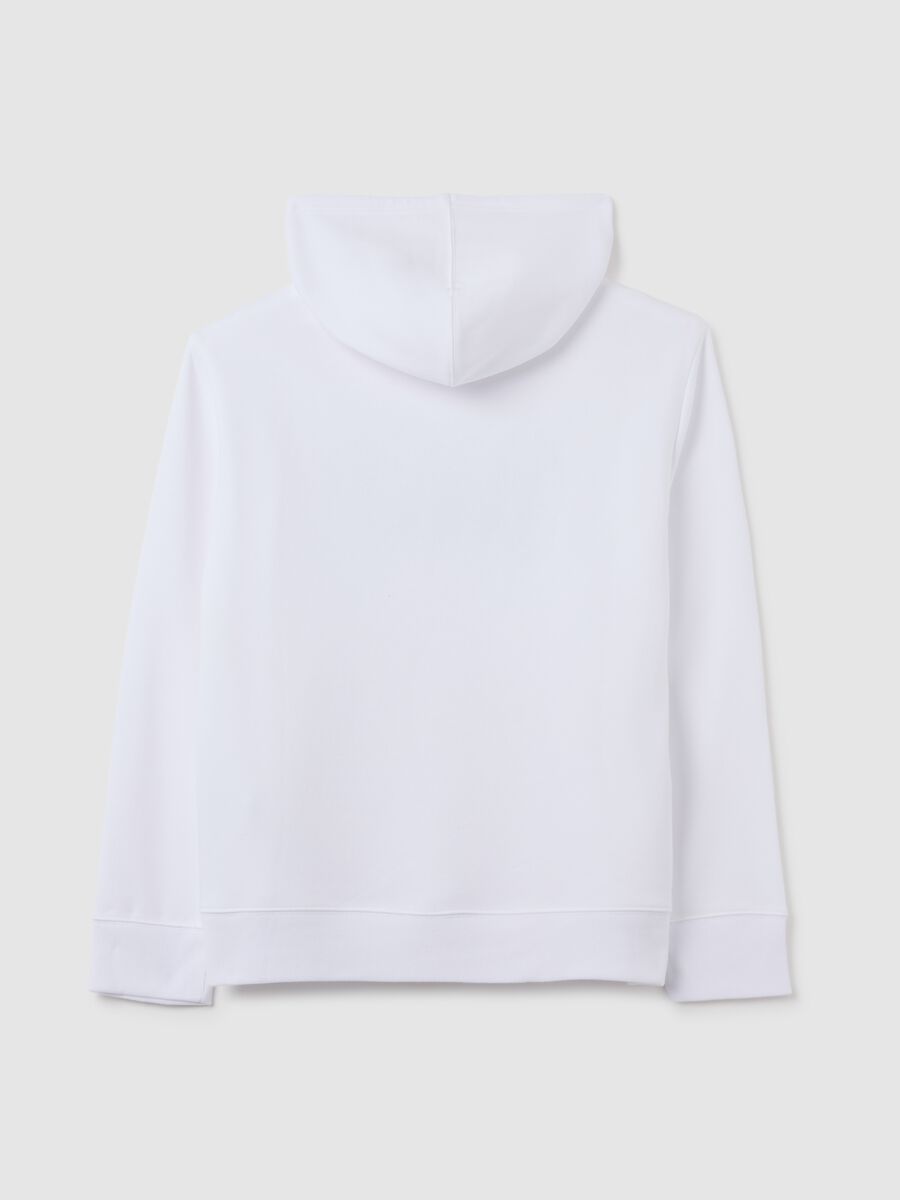 Felpa con cappuccio ricamo logo Donna_3