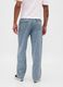 Jeans baggy in puro cotone azzurro regular fit con cinque tasche_2