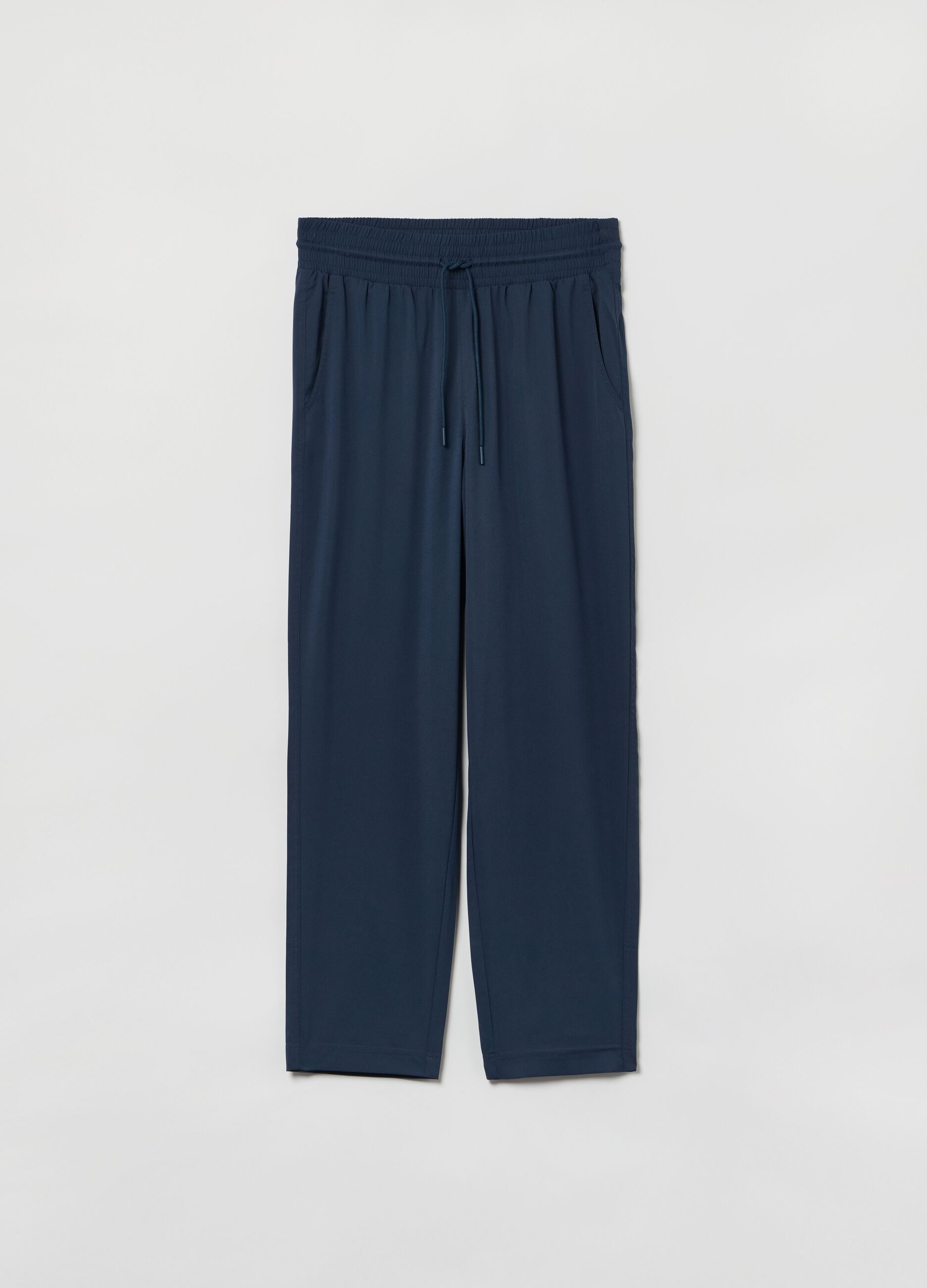 High-rise joggers with drawstring_1