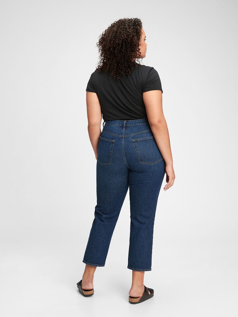 Straight-fit, high-rise jeans Woman_1