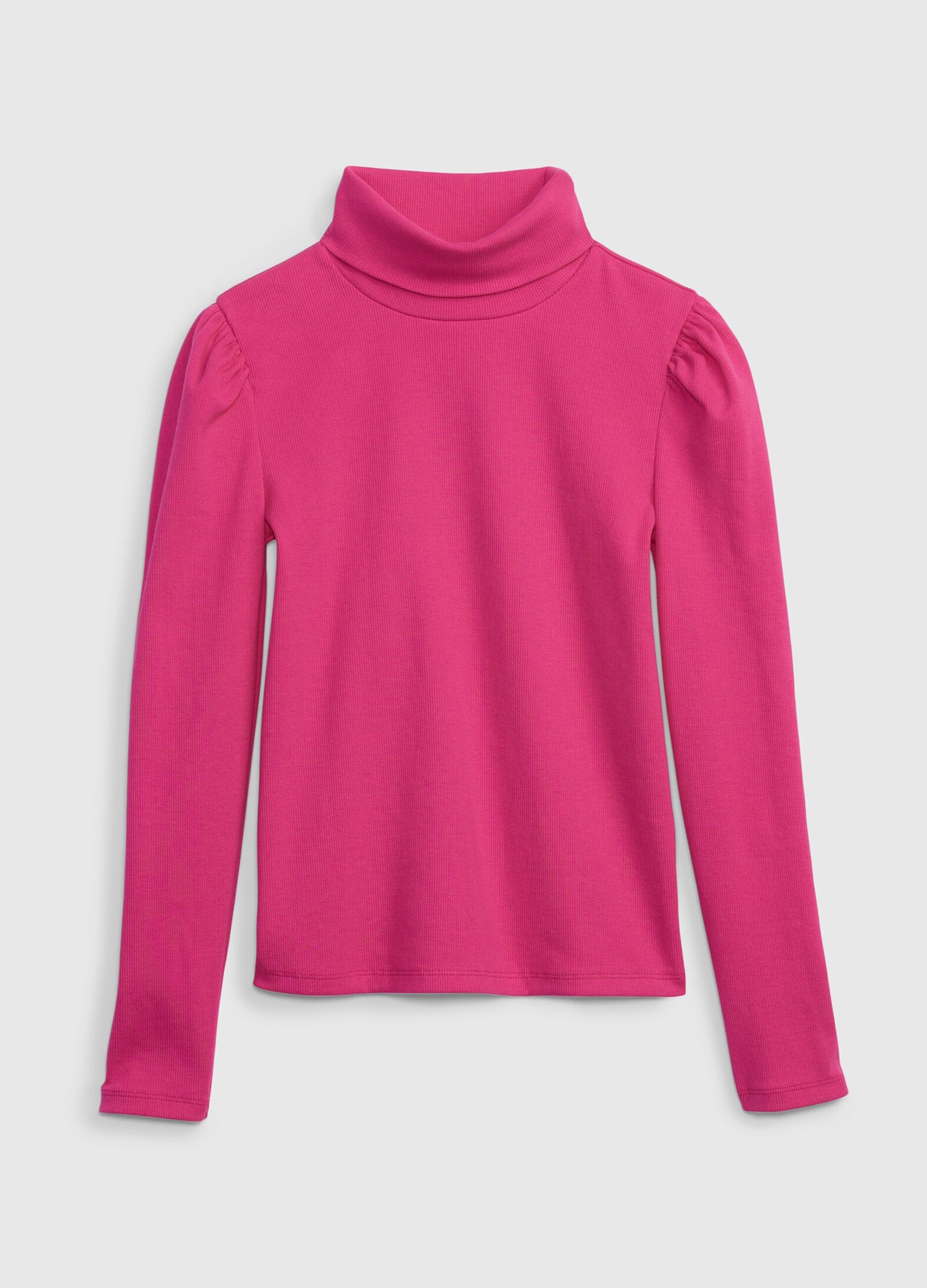 Long-sleeved turtleneck T-shirt