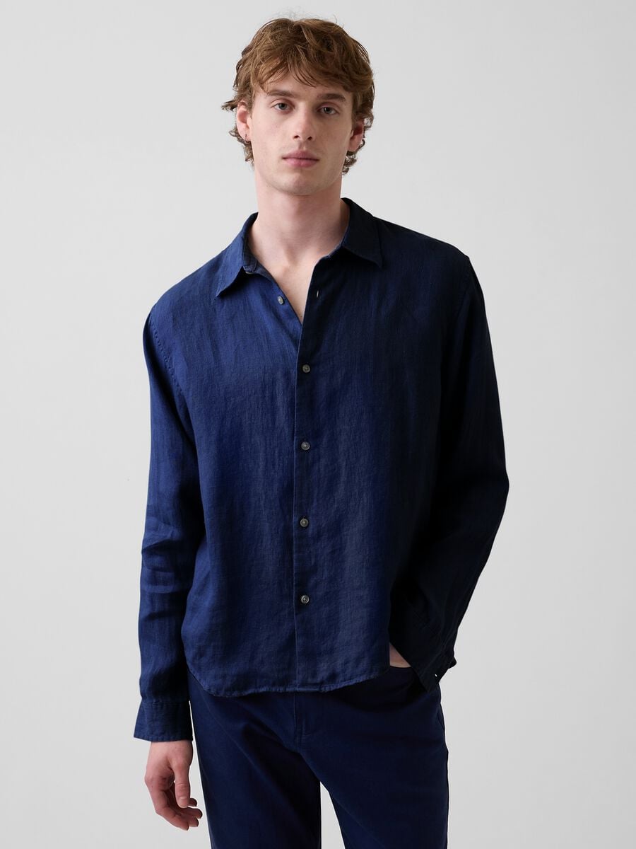 Pure linen shirt Man_0
