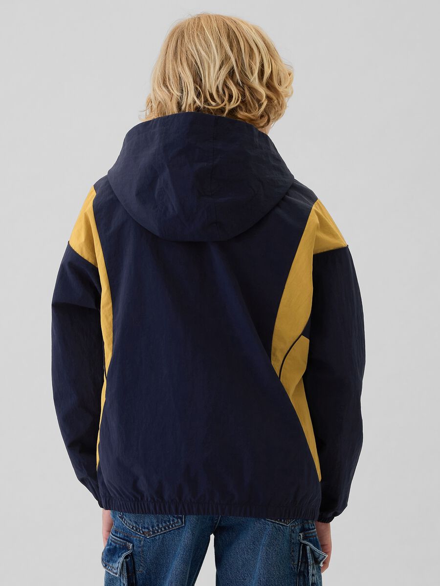Half-zip jacket with hood and logo Boy_2
