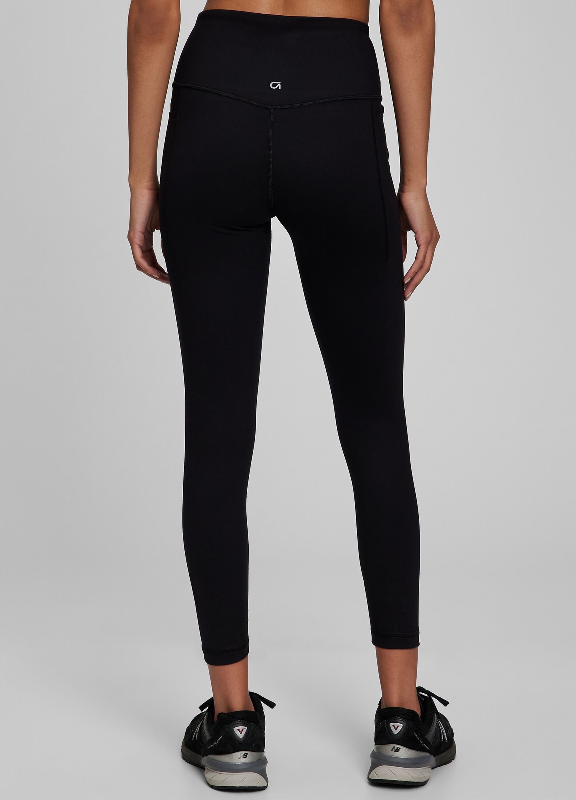 Leggings a vita alta tinta unita_1