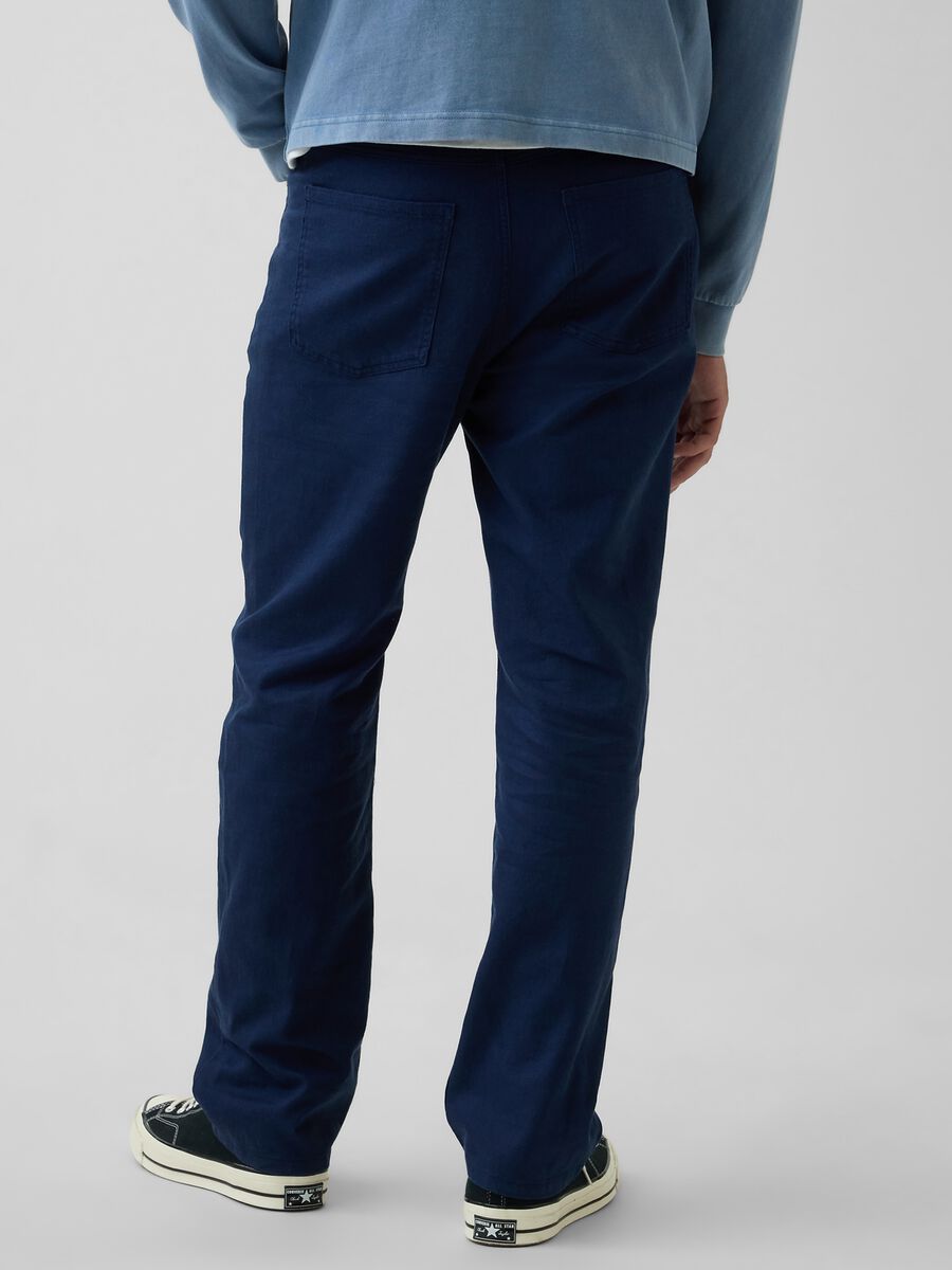 Linen and cotton-blend trousers Man_2
