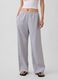 Pantaloni in misto lino a righe_1