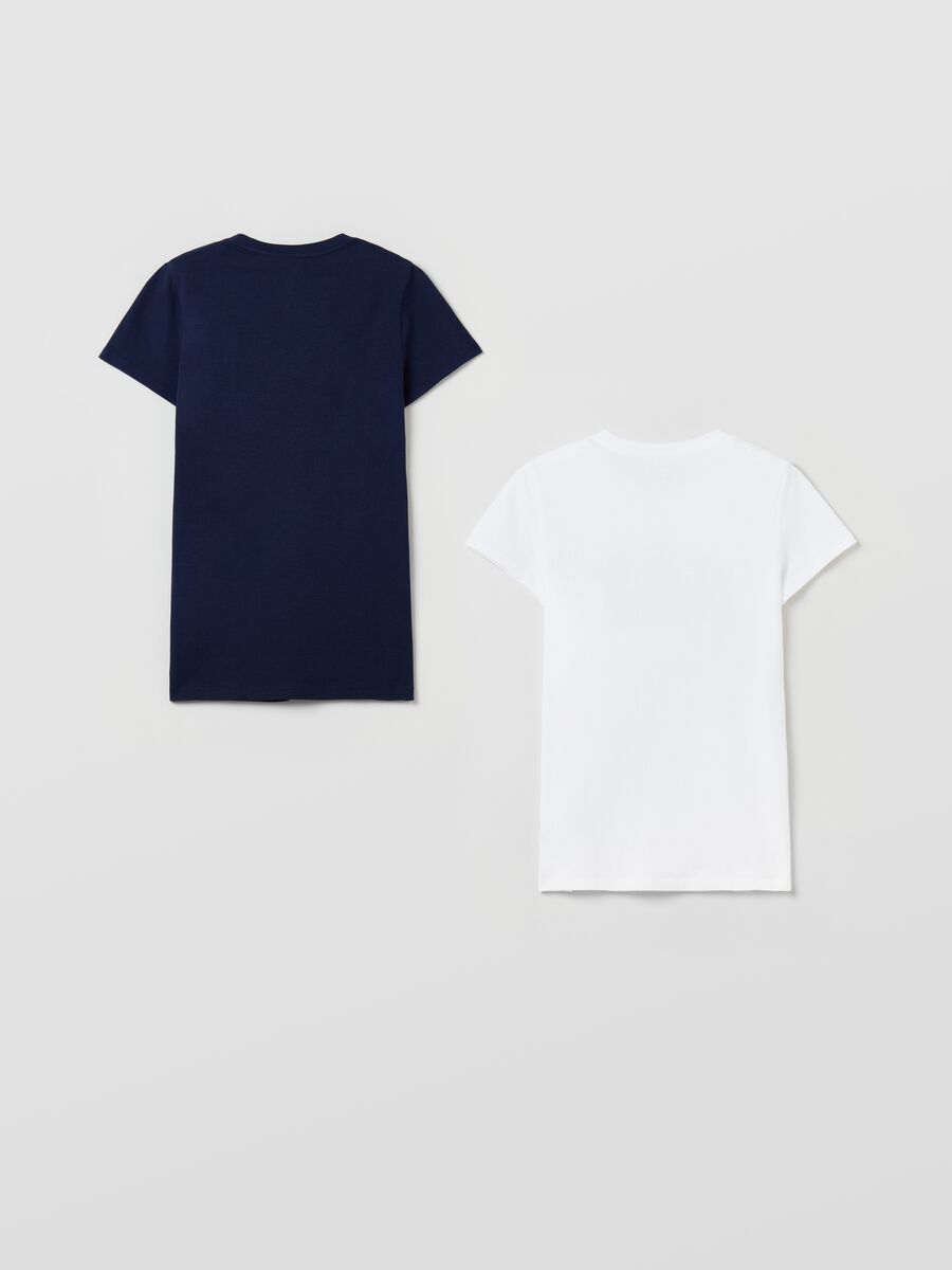 Two-pack T-shirts in jersey with logo print Woman_4