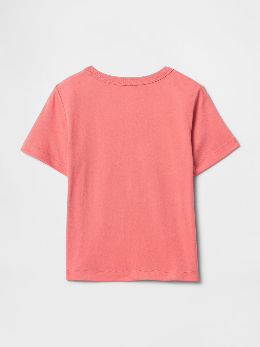 T-shirt a maniche corte rosa con stampa GAP Baby Boy_1