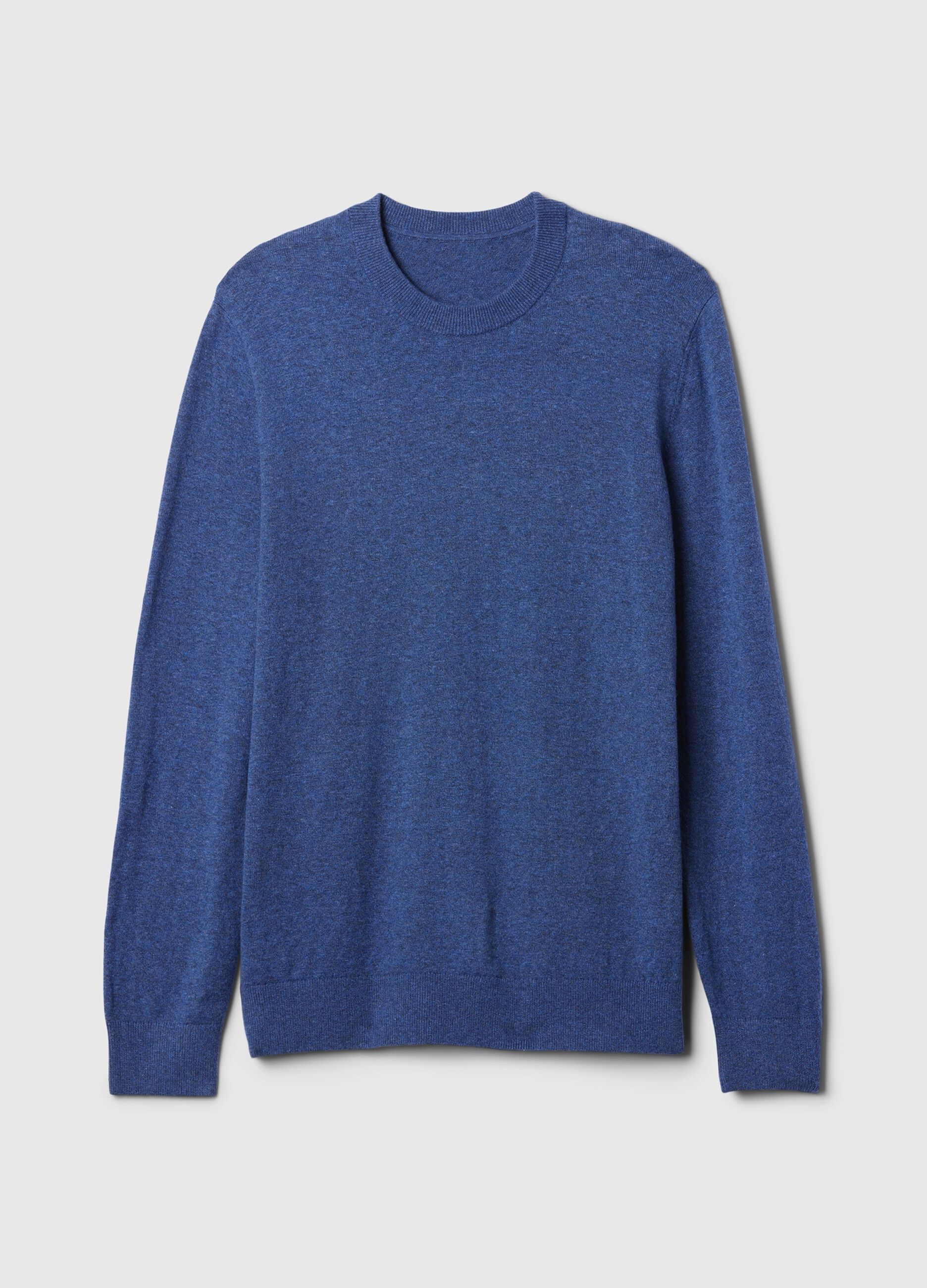Pullover mélange con scollo rotondo_4