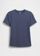 T-shirt blu elasticizzata a maniche corte_3