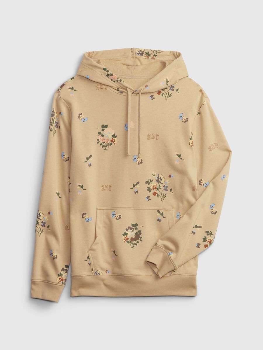Sweatshirt with floral print and logo Man_3