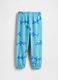 Pantaloni jogger in misto cotone con stampa squali_1