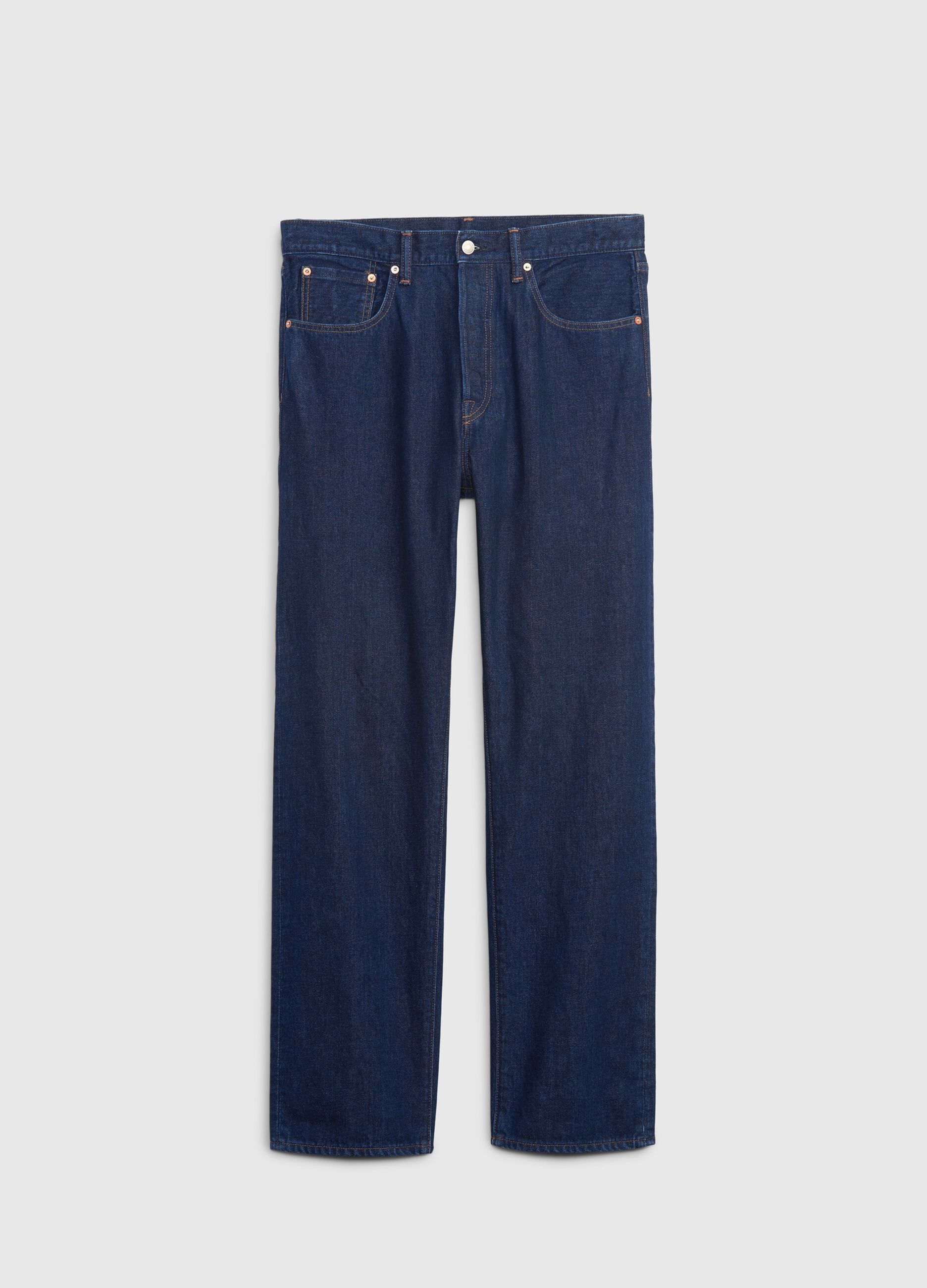 Jeans straight fit in cotone bio_3