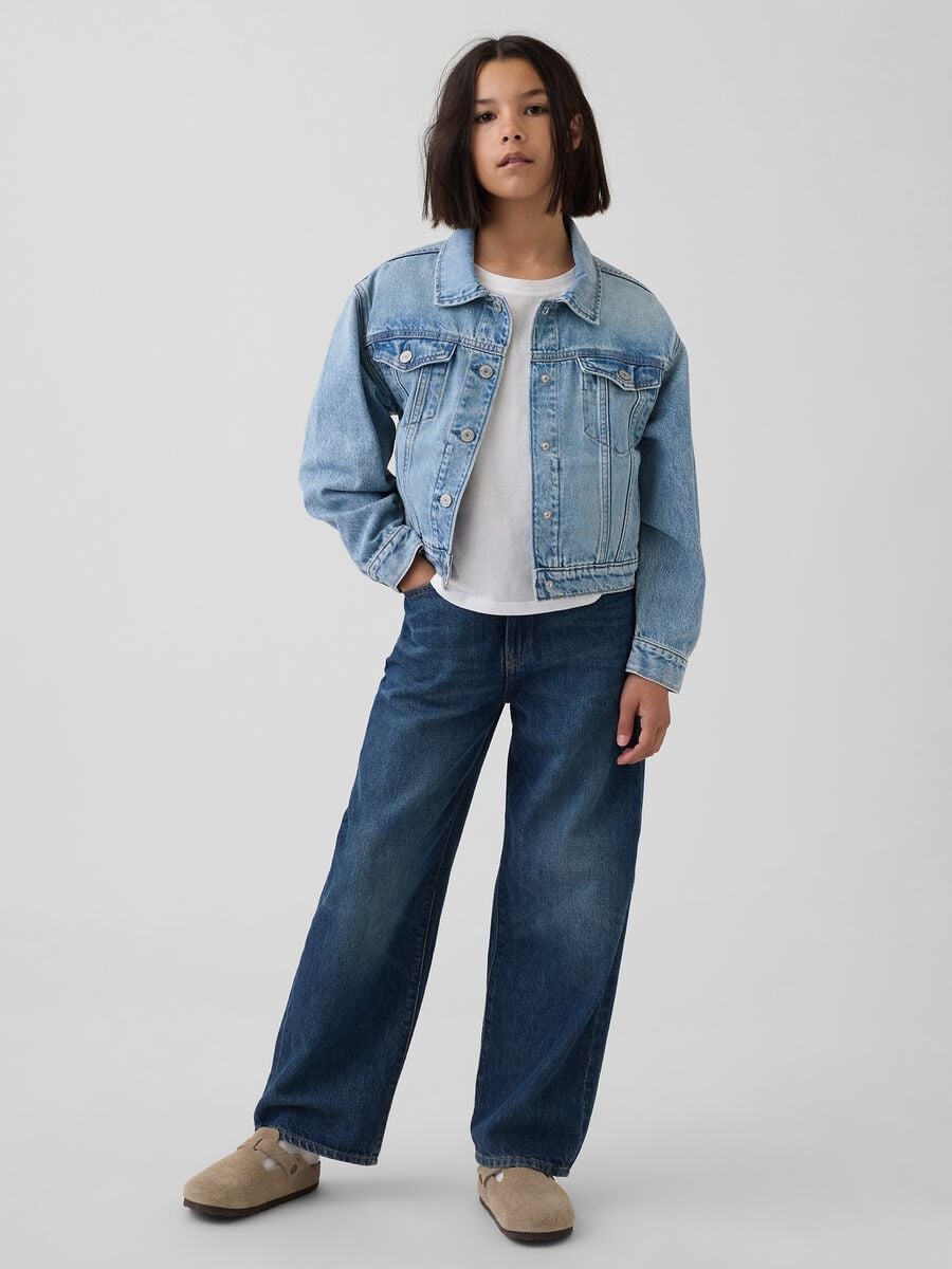 Pure cotton denim jacket Girl_2