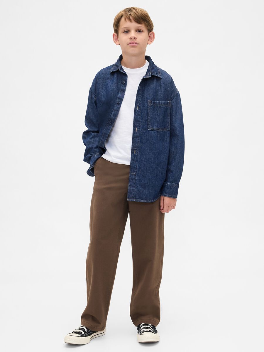 Long-sleeved denim shirt Boy_2