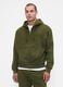 Green Hoodie with Full Zip_0