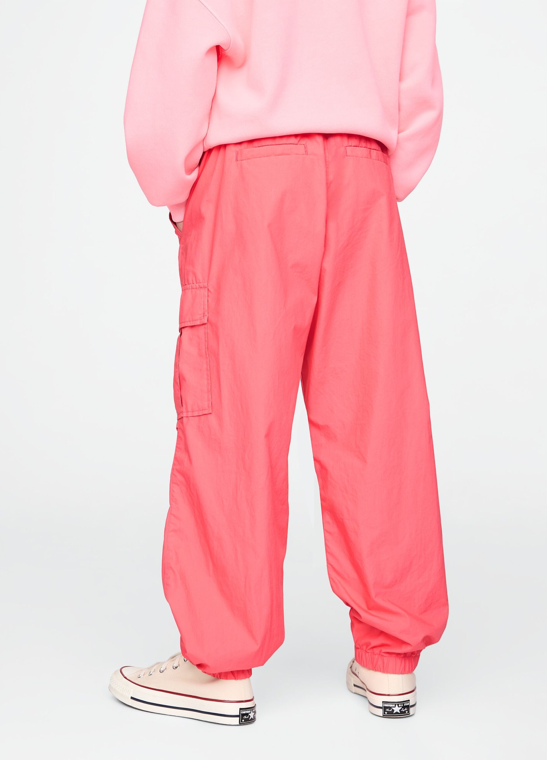 Parachute joggers with drawstring_2
