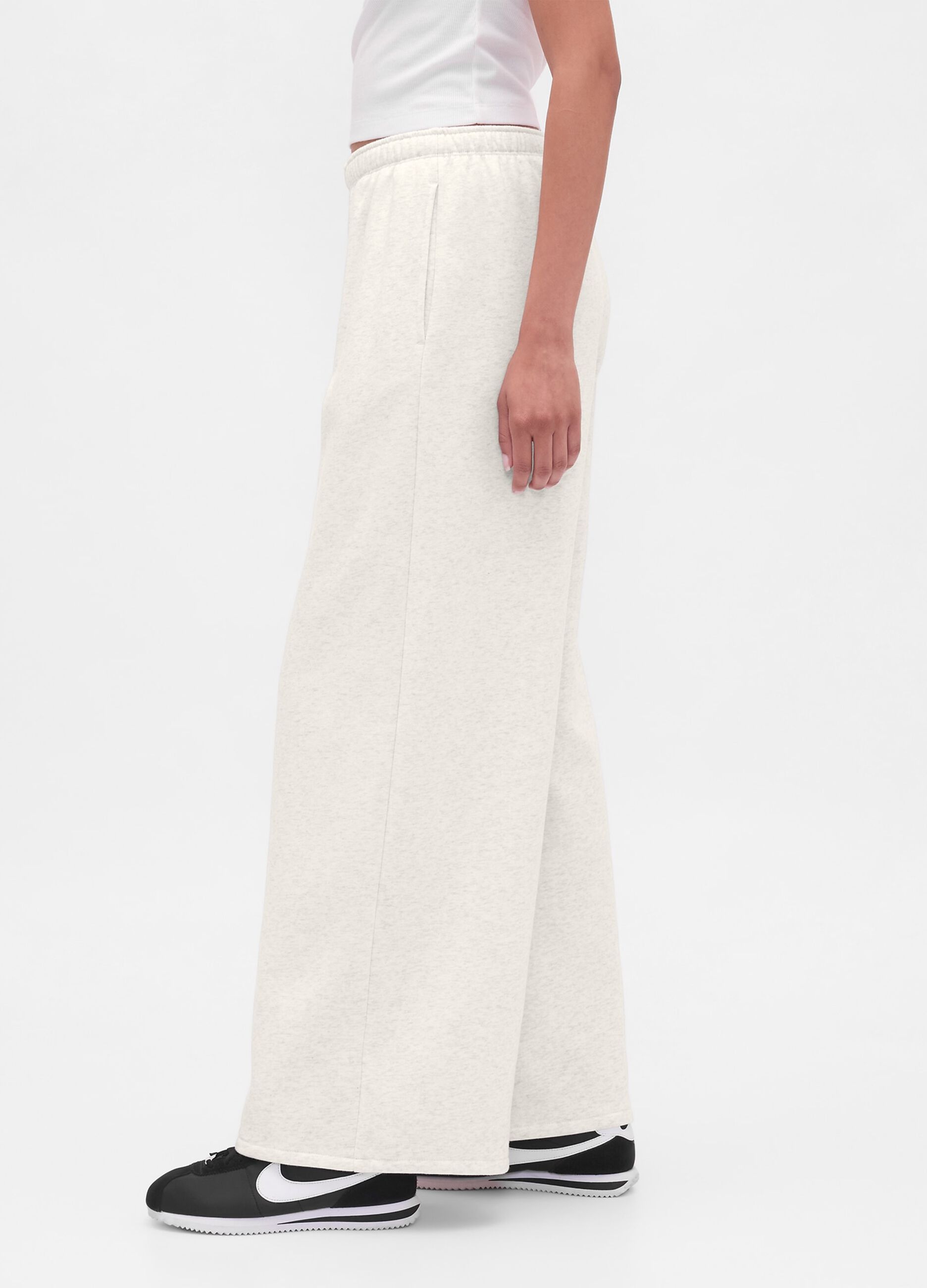 Pantaloni bianco in misto cotone_4