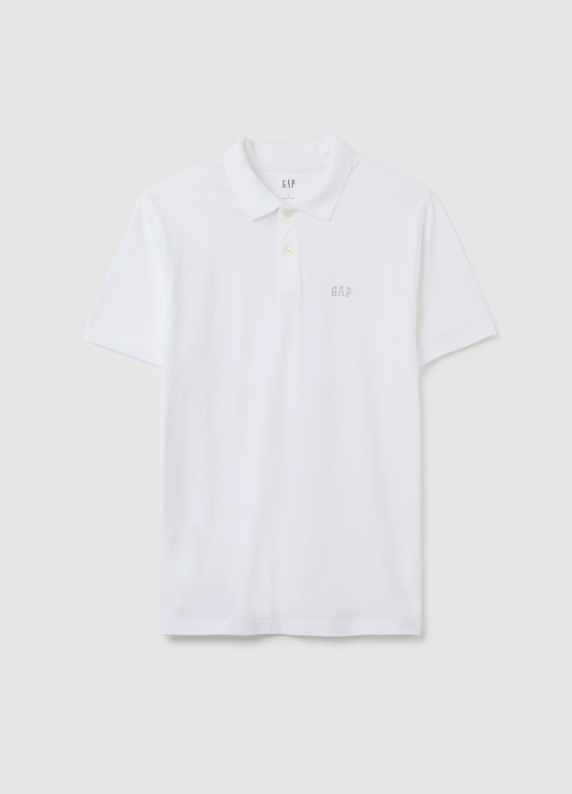 Polo in piquet con ricamo logo_1