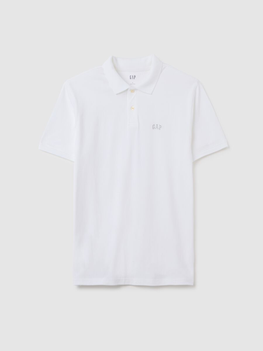 Pique polo shirt with embroidered logo Man_1