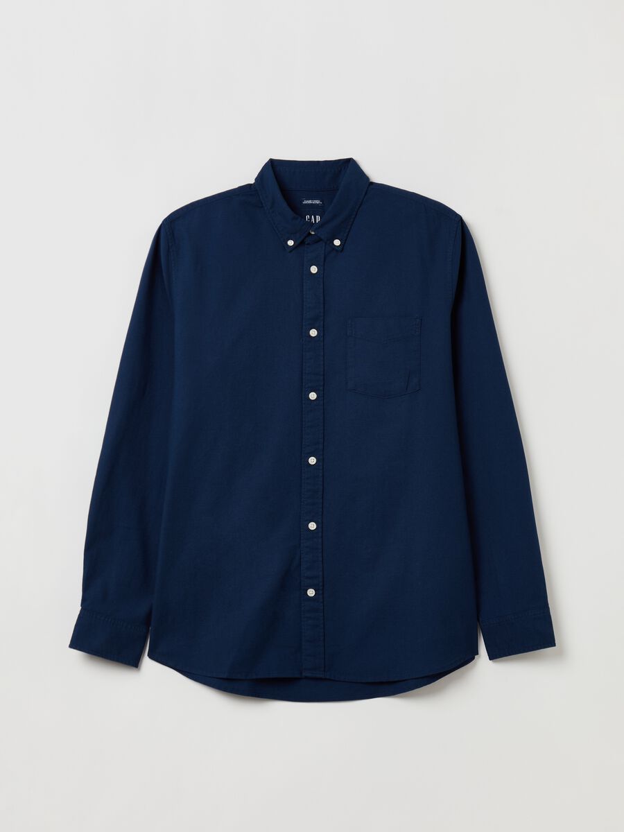 Camicia regular fit in cotone oxford Uomo_1