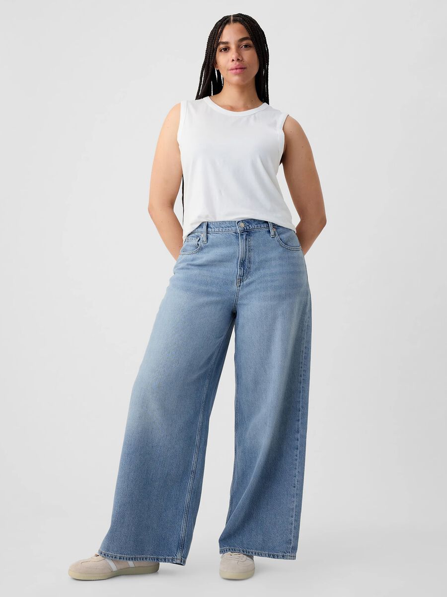 Regular-rise baggy-fit jeans Woman_3
