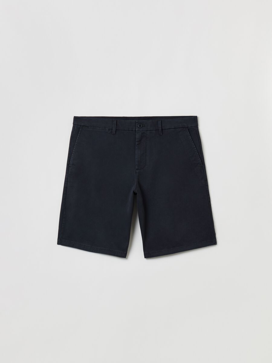 Stretch cotton Bermuda shorts Man_1