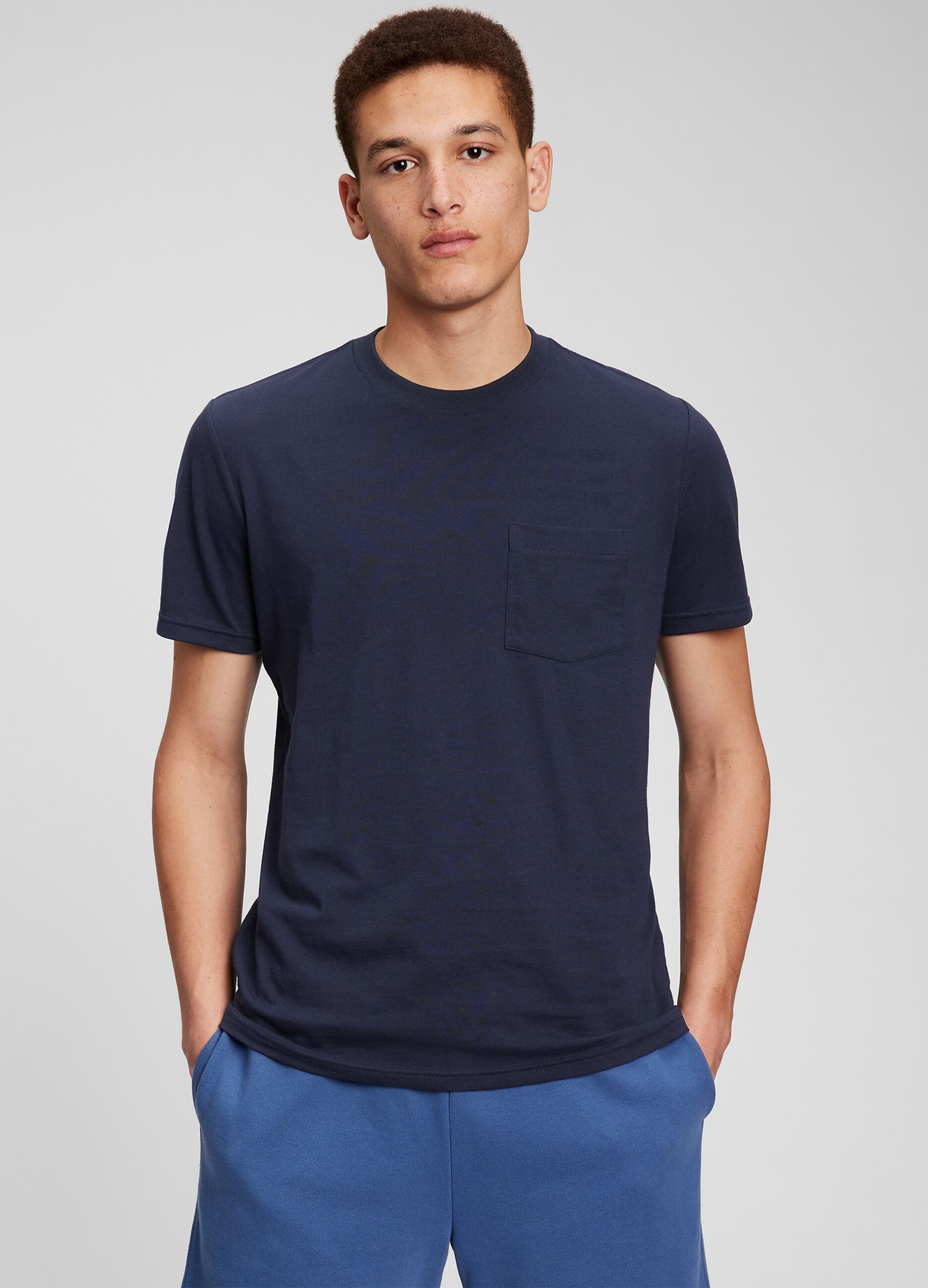 Cotton T-shirt with pocket