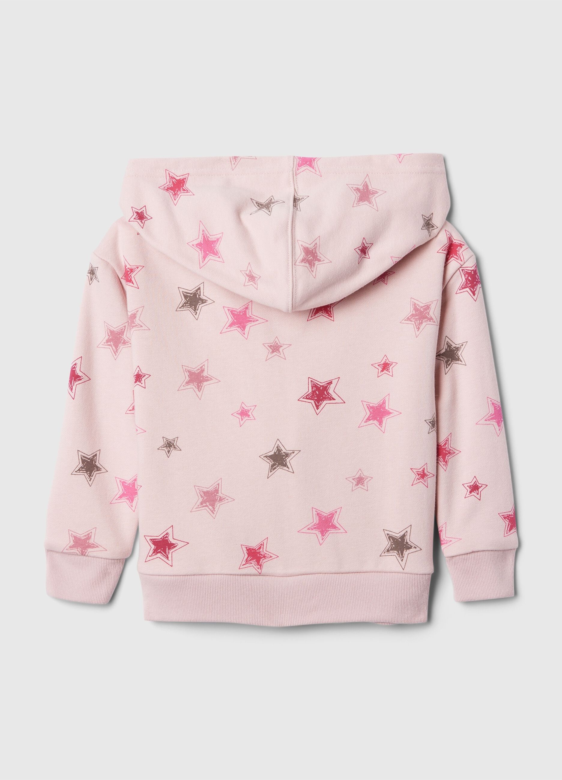 Full-zip con cappuccio con stampa e ricamo logo