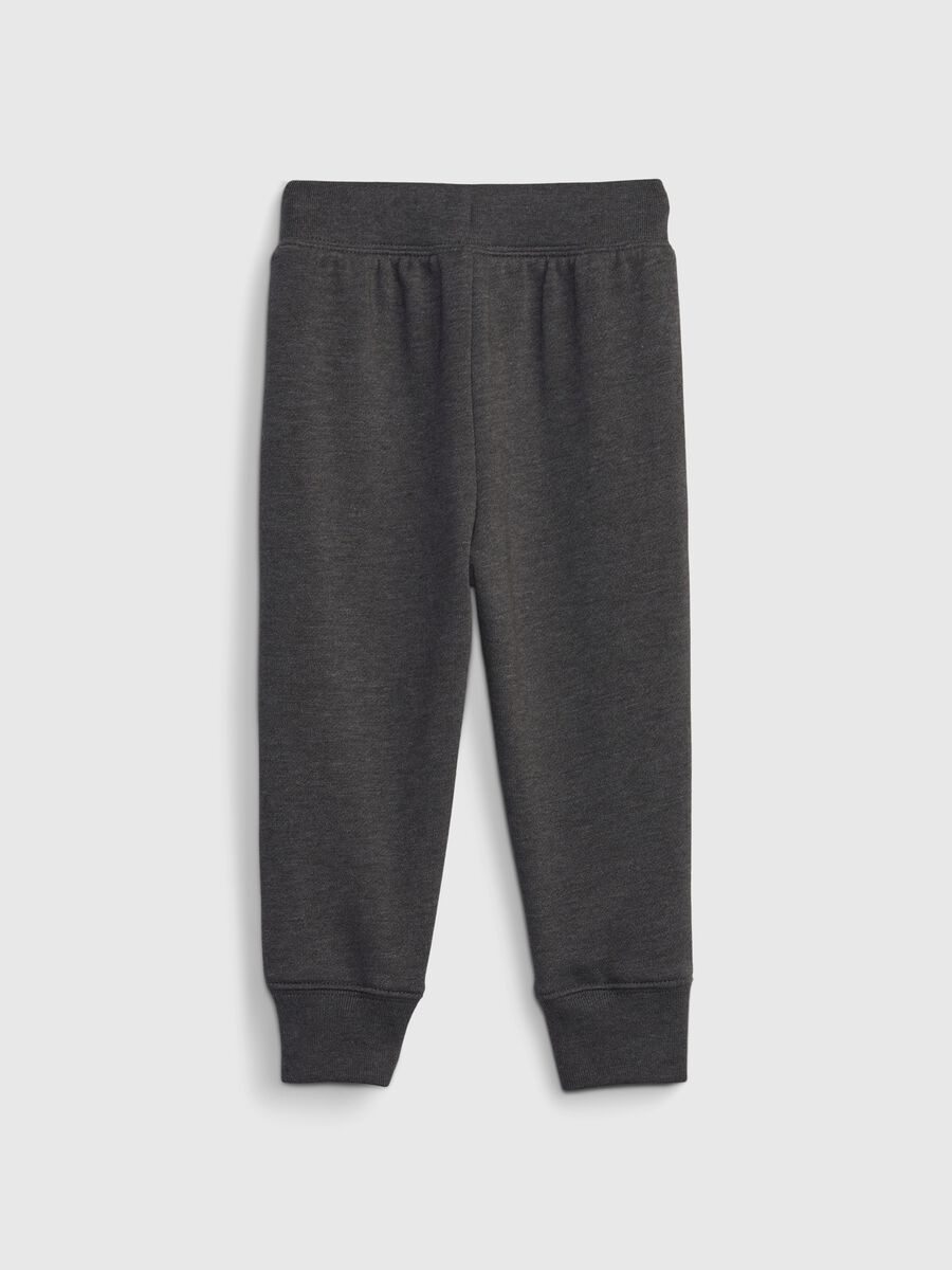 Joggers in cotone con coulisse e logo Bimba_1