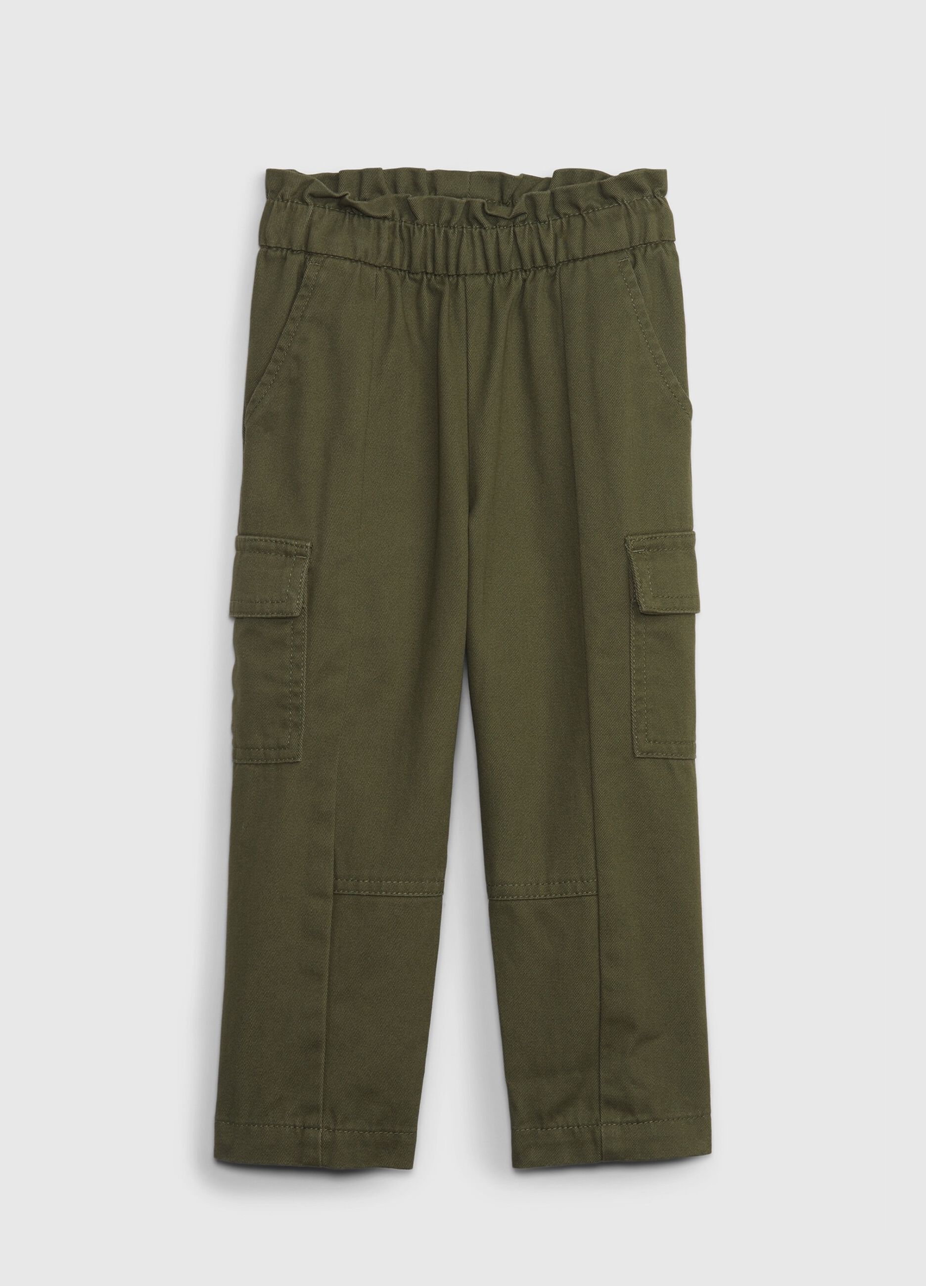 Cargo trousers with frills