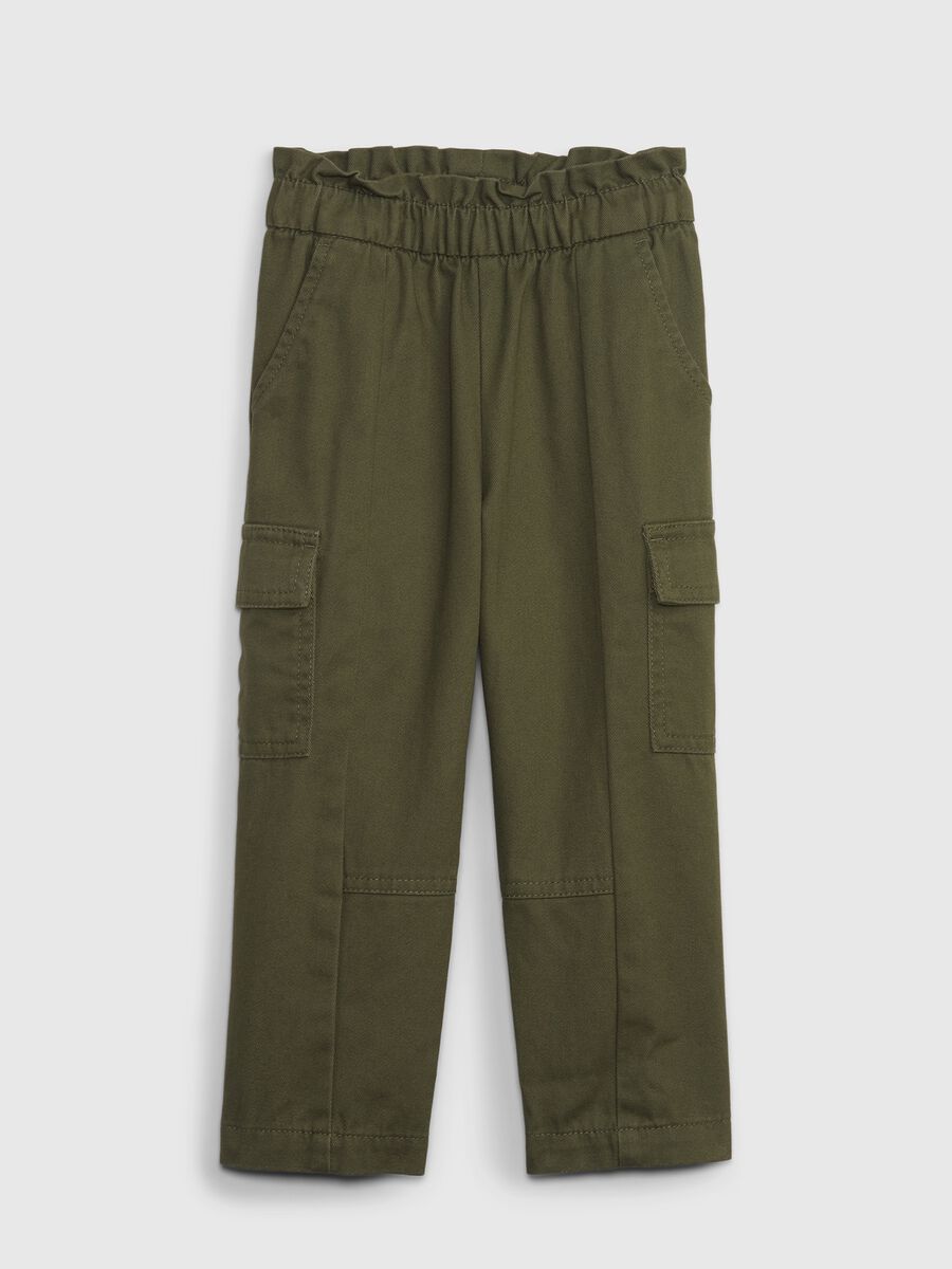 Cargo trousers with frills Newborn Boy_0