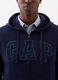 Full-zip fleece sweatshirt with logo embroidery_2