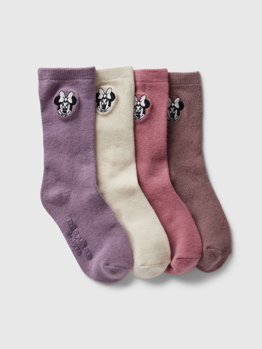 Set quattro calze corte con ricamo Minnie Bimba_0