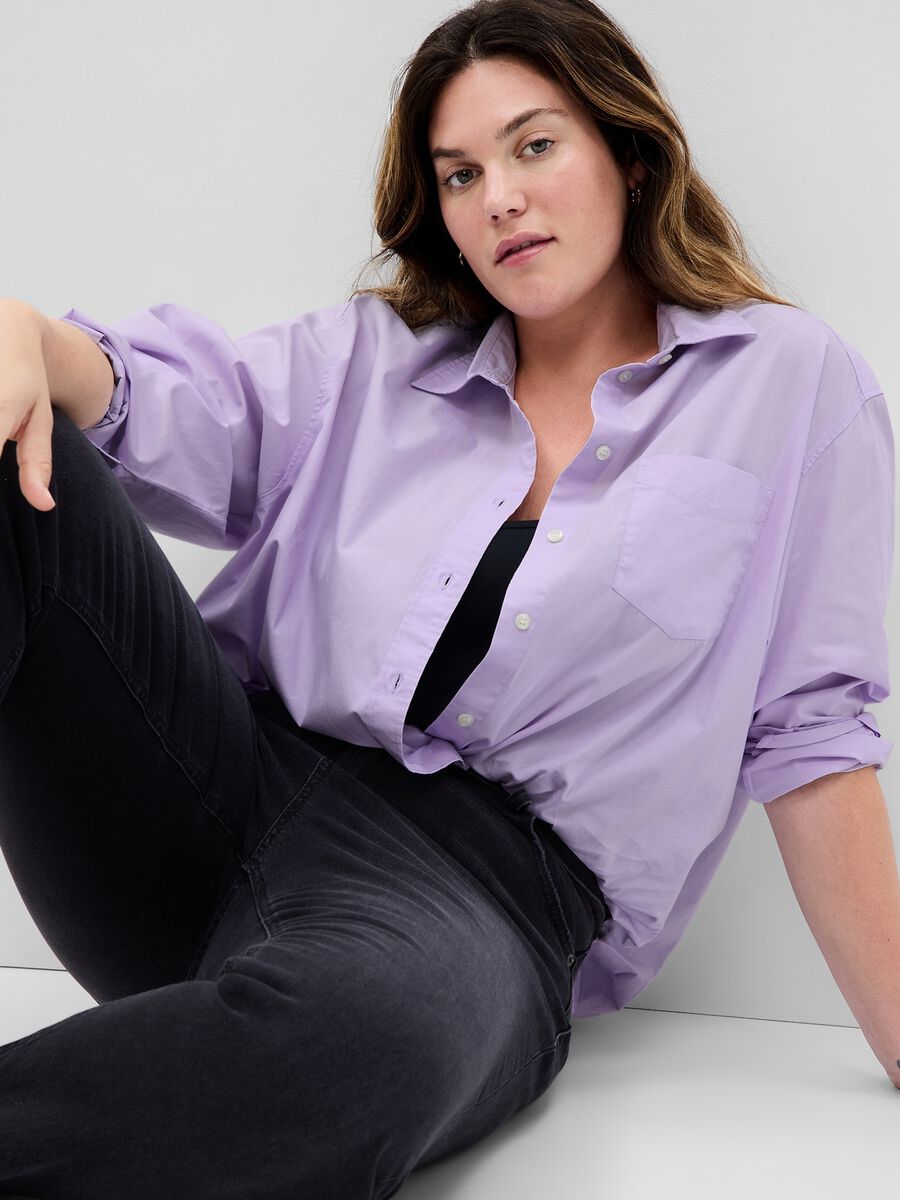Camicia oversize in cotone Donna_2