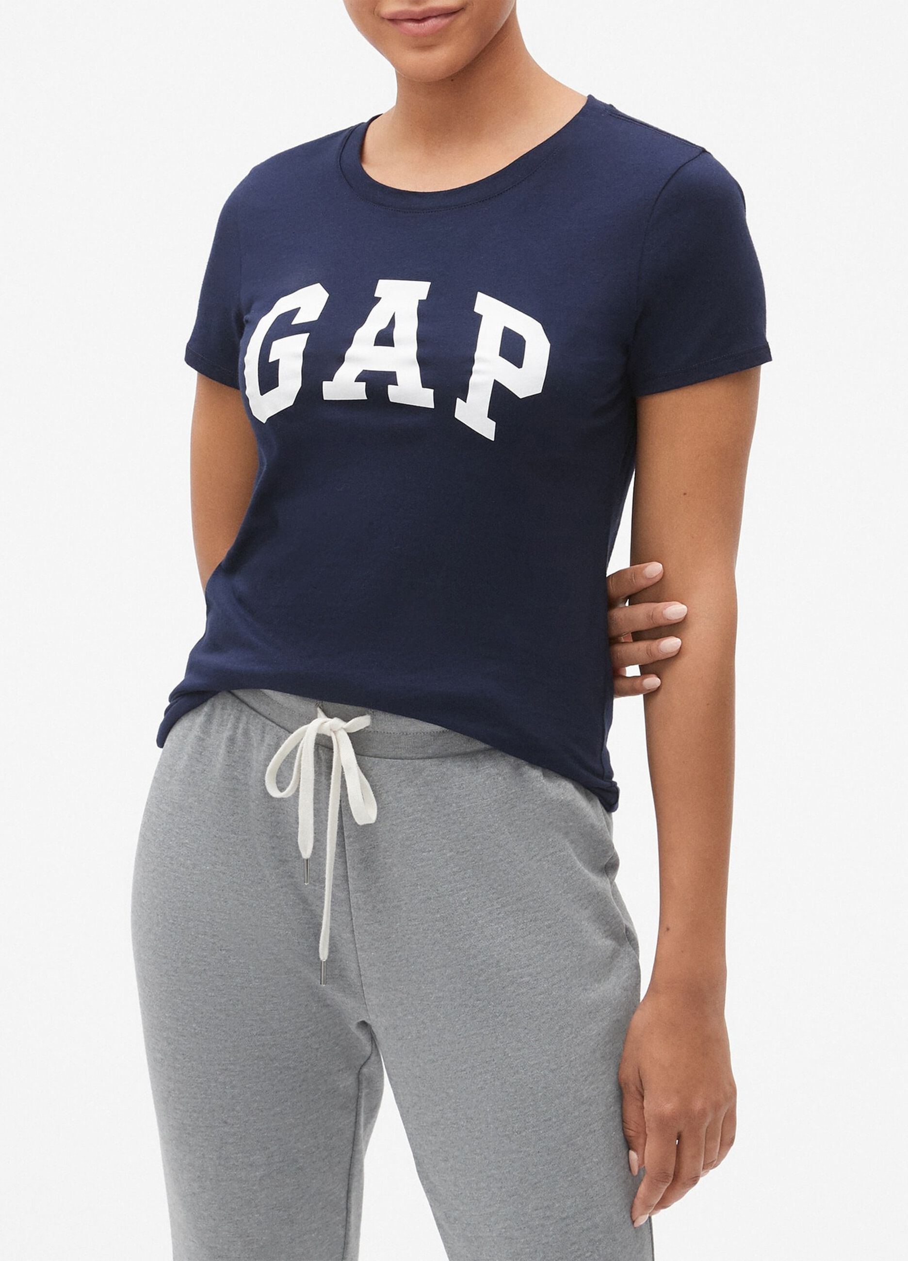 T-shirt girocollo con logo
