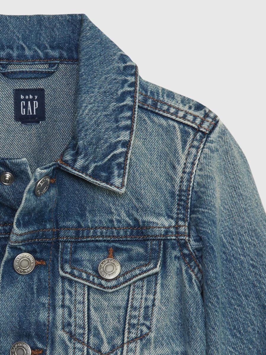 Giacca denim in puro cotone Bimbo_2