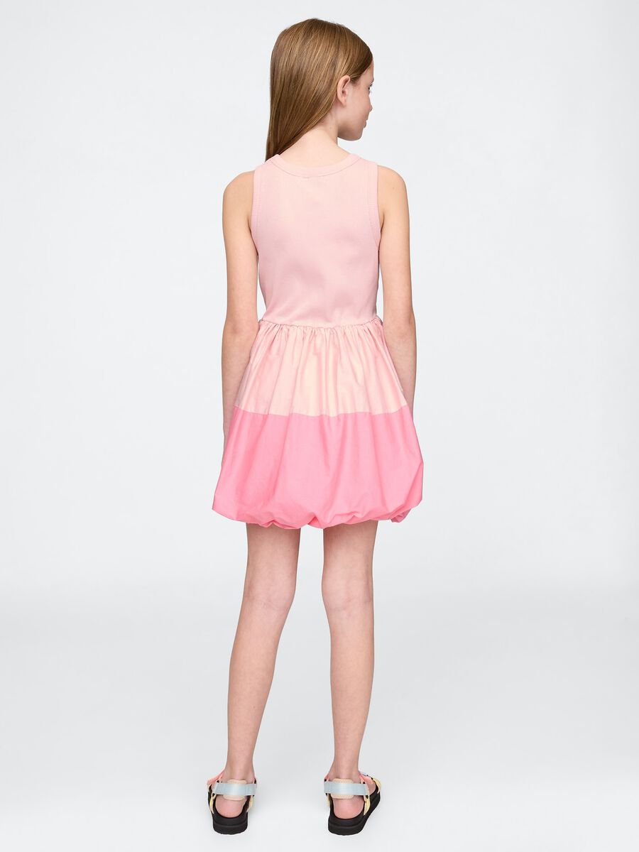 Sleeveless Pink Cotton Dress Girl_1