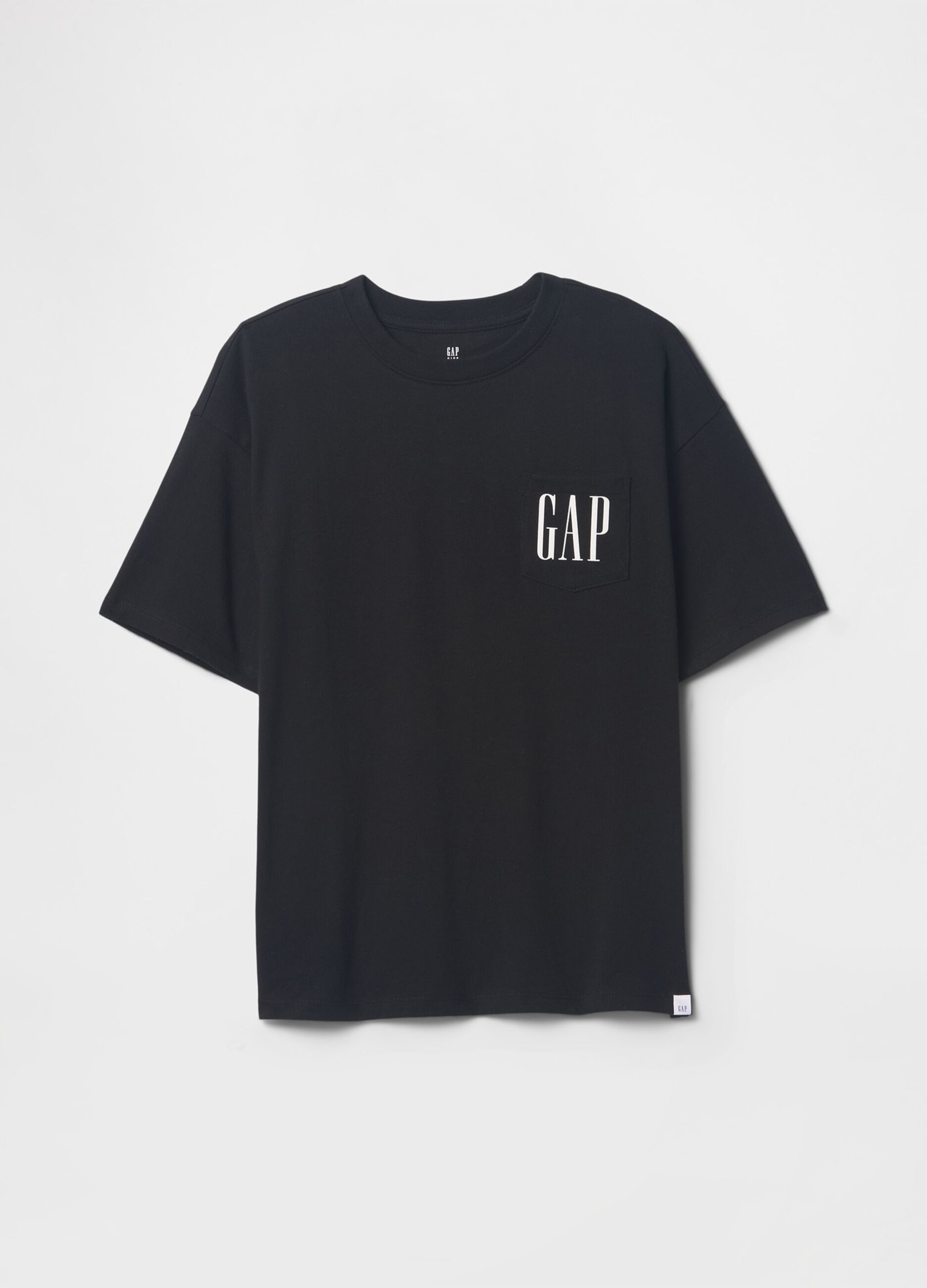 T-shirt nera a maniche corte GAP Kids