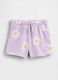 Shorts in misto cotone con logo GAP e stampa a fiori_0