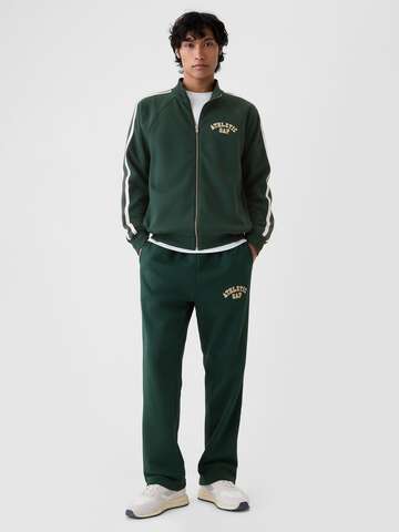 Joggers with striped bands and Athletic logo embroidery_0