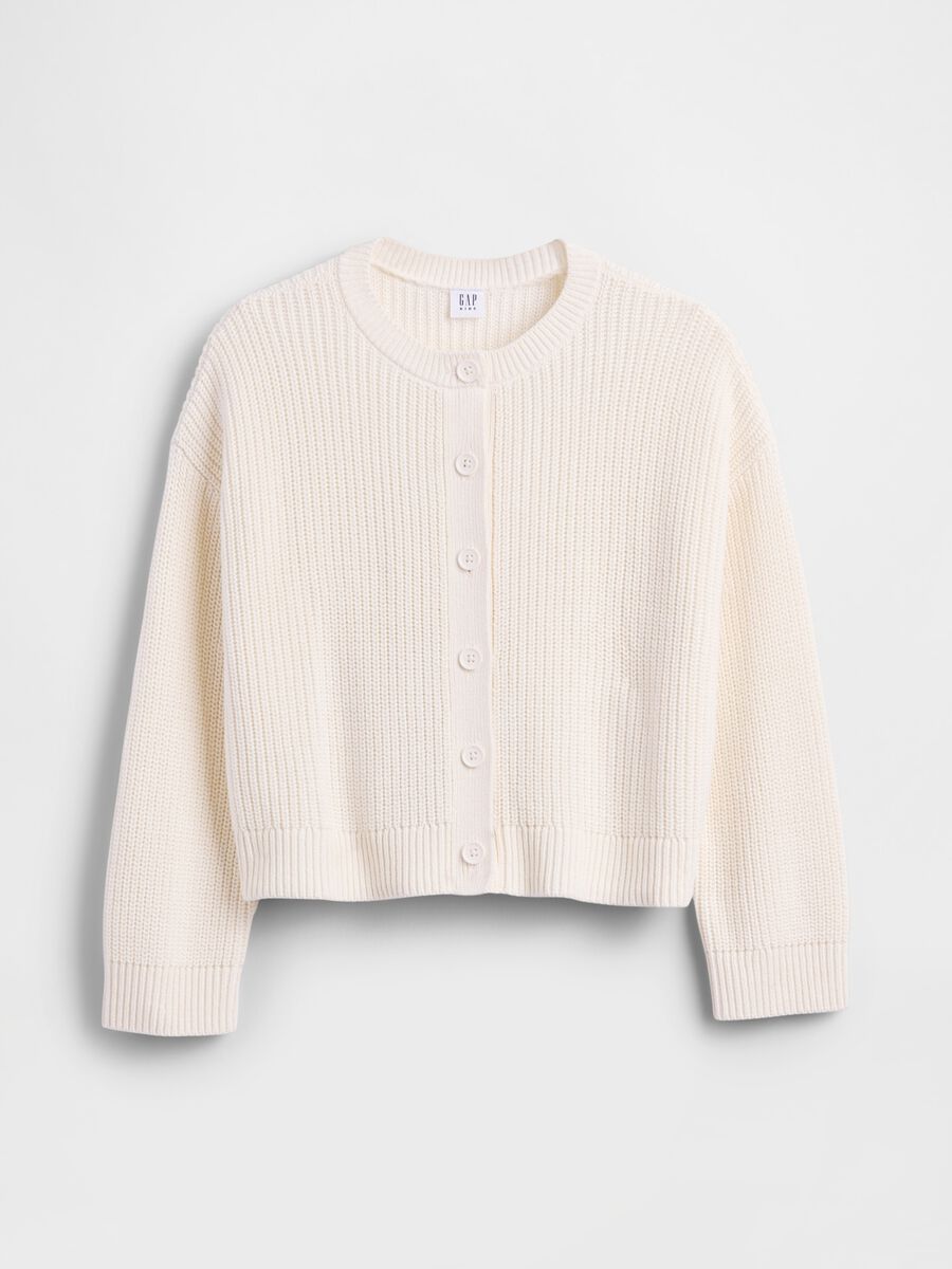 Cardigan bianco in cotone per bambina Bambina_3